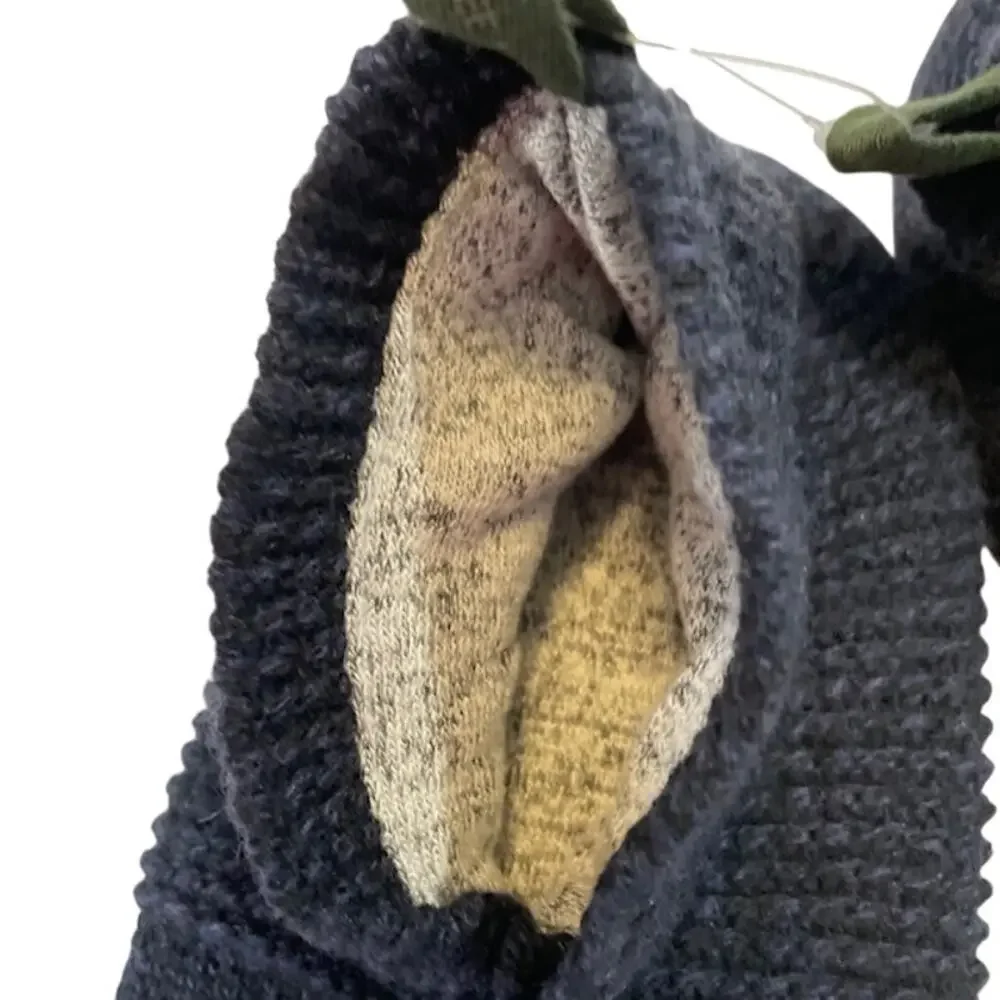 Bombas, ( Youth) Slippers Blue/Socks-Black Bee/Honeycomb Arch Support - Picture 2 of 8